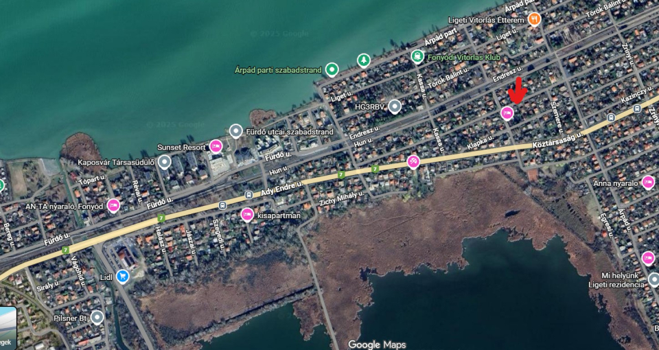 Liget nyaralóház - Fonyód